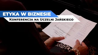 Etyka pracy w biznesie – konferencja na Uczelni Jańskiego w Łomży [upl. by Eeleimaj]