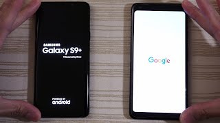 Galaxy S9 Plus vs Google Pixel 2 XL  Speed Test [upl. by Oruasi]