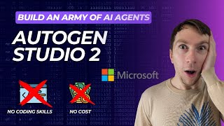 Microsoft Autogen Studio 2  How to run an army of agents [upl. by Attenaej]