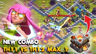 THIS ATTACK DOESNT MAKE SENSE🤯TH11 VS TH12 MAX EASY   Clash Of Clans [upl. by Azeria7]