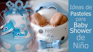 Ideas de Decoracion Pasteles para Baby Shower de Niño [upl. by Nus]