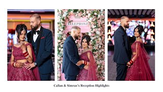 Callan amp Simrans Reception Highlights [upl. by Kristy]