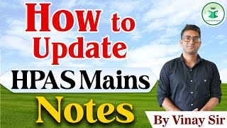 How to Update  HPAS Mains Notes  Civilstap Himachal [upl. by Genna]