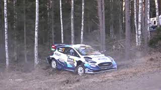 Teemu Suninen HOT MOMENT during Shakedown Rally Sweden 2020 [upl. by Nnaid]