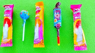 Lollipops Unpacking ASMR Chupa Chups Skull Lollipop amp Sour Infernals Alpenliebe Ice Creamcandy [upl. by Saltsman]