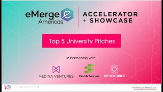 2024 eMerge Startup Showcase Top 5 University Pitches [upl. by Nwahsear]