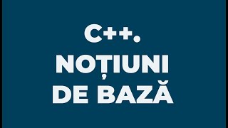 NOTIUNI DE BAZA C [upl. by Eselehs282]