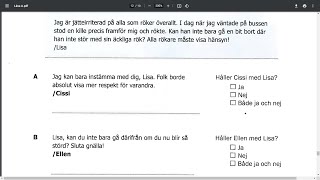 Nationella prov Läsförståelse Sfi Kurs D 2012  كيفية حل امتحان القراءة سويدي [upl. by Eelrahs]