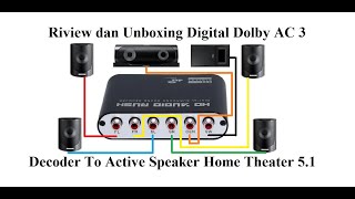 Home Theater 51 Digital Dolby AC3 Converter To Speaker Active [upl. by Uriel146]