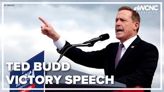 Ted Budd victory speech projected winner US Senate primary in North Carolina [upl. by Sirenay]