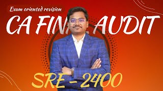 SRE 2400 Revision for CA Final Audit New syllabus  Auditing standards Standard on Review Engageme [upl. by Atnim]