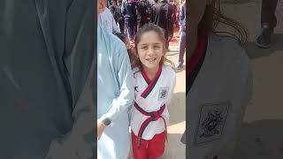 Gold medalist oksha Khan from Pakistan viralvideo youtubeshorts [upl. by Irrab]