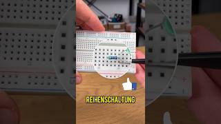 Wie benutzt man ein Steckbrett Elektronik Tutorial für Einsteiger kurzerklärt shorts [upl. by Osi]