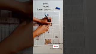 Blouse paper cutting easy method ✂️how to cutting blouse ytshorts fashion stitching trending [upl. by Ramsey]