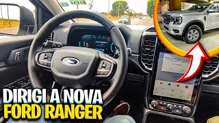 DIRIGI A NOVA FORD RANGER XLS 2024 PELA 1º VEZ [upl. by Asiat]