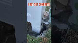 DOES SAKRETE FAST SETTING CONCRETE REALLY WORK Link to full video in the description [upl. by Euqinom]