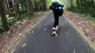 Hoyt St Electric Skate Banks Vernonia State Trail [upl. by Carbone]