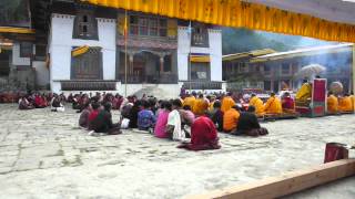 Ceremony in Lhodrak Kharchu Monastery  Bhutan [upl. by Obola]