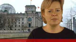 DIE LINKE Gesine Lötzsch zum Konjunkturprogramm [upl. by Emiolhs]