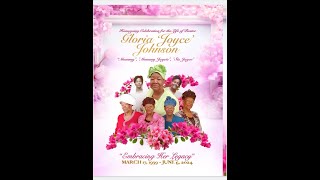 Homegoing Celebration for the Life of Pastor Gloria Joyce Johnson Saturday June 29 2024 [upl. by Celestia]