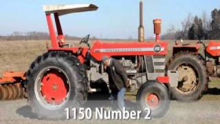 Three Massey Ferguson 1150s Outside [upl. by Ervin]