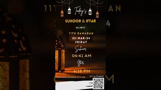 Ramadan Calendar 2024 Ramazan Sehr o Iftar Ramadan Timings Ramazan Muslim Roza Sehri Iftari calendar [upl. by Narcissus]