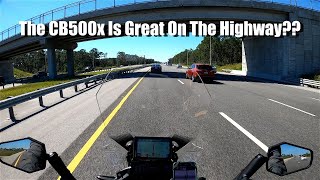 Is The 2023 Honda CB500x Good On the Highway Lets Find Out [upl. by Cicily596]