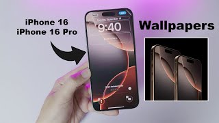 Get iPhone 16 Pro  Pro Max Wallpapers on Any iPhone [upl. by Ellennej]