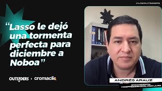 Andrés Arauz quotLasso le dejó una tormenta perfecta para diciembre a Noboaquot [upl. by Lisab]