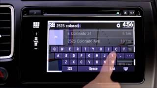 Honda HondaLink  How to use the navigation app [upl. by Drusy471]