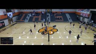 Ipswich vs langford area Girls Varsity Volleyball [upl. by Yrrah]