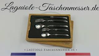 Laguiole Besteck Set Ebenholz 5teilig [upl. by Bysshe]