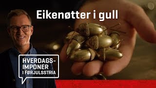 Hjemmelaget julepynt med Halvor Bakke  Eikenøtter [upl. by Rifkin]