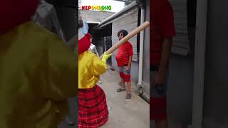 MIGIR NANTI DI TABRAK  KEPOMPONG BALON funny lucu comedy ondelondelbalon ngakak ondelondel [upl. by Jerz]