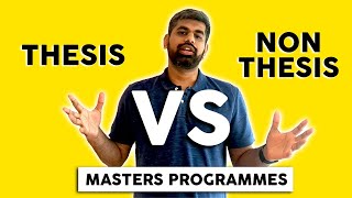 Thesis or NonThesis for an MS in CS Key Differences Explained [upl. by Kant]