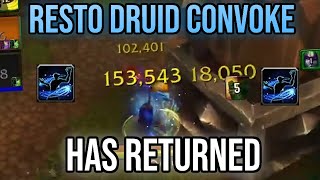 Resto Druid CONVOKE is BACK  HERE WE GO AGAIN 😈 [upl. by Einahpats393]