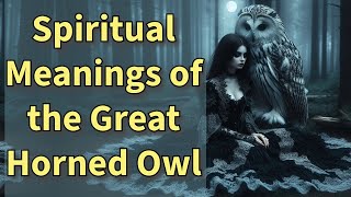 Spiritual Meanings of the Great Horned Owl 🦉✨ [upl. by Amlus]