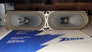 1997 Zenith 2x5 inch CRT TV speakers [upl. by Notreve]