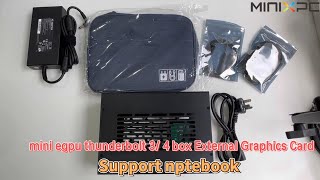 mini egpu thunderbolt 3 4 box External Graphics Card Support notebook [upl. by Arleyne]