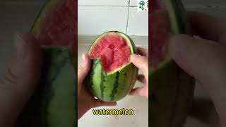 Peeling a watermelon with your handsasmr fruitshorts [upl. by Knute302]