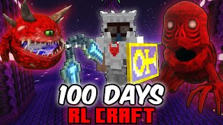 I Survived 100 Days in RLCRAFT v293 Heres What Happened [upl. by Wrand276]