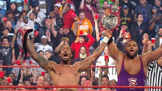 The Street Profits become Raw Tag Team Champions Raw March 2 2020 [upl. by Aaron]