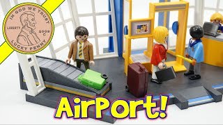 How To Build The Playmobil City Action Airport Control Tower amp Jet [upl. by Aniraz]