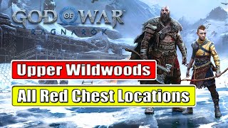 God of War Ragnarök  Upper Wildwoods All Red Chest Locations [upl. by Maridel]