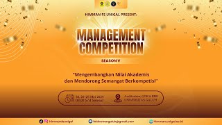 FINAL MOBILE LEGENDS MANAGEMENT COMPETITION SEASON V 2024 [upl. by Uile124]