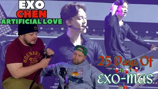 EXO Chen  Artificial Love REACTION  25 Days Of EXOMAS [upl. by Nylyahs]