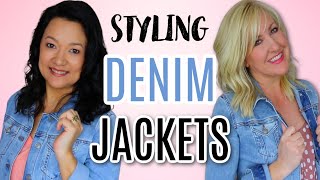 HOW TO WEAR DENIM JACKETS  More Than 30 Outfit Ideas [upl. by Rehpotsirahc]