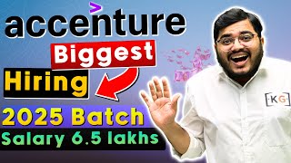 ACCENTURE HIRING 2025 BATCH 🔥 Accenture Exam Pattern Syllabus Cutoff  Accenture Preparation 2025 [upl. by Reinold]