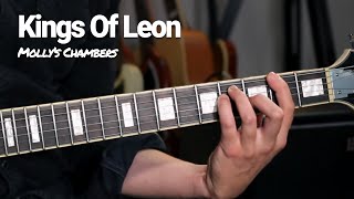 MOLLYS CHAMBERS  KINGS OF LEON Guitar Lesson with SOLO  Jam track [upl. by Hazeghi]