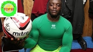 World Top 10 Strongest Football Players [upl. by Belamy313]